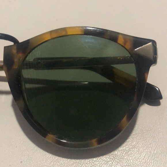 Karen Walker Helter Skelter Tort Sunglasses with Case - Picture 8 of 9